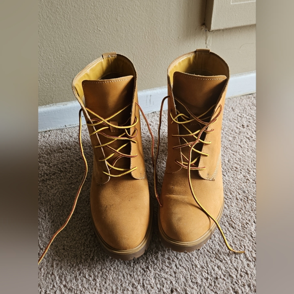 Timberland Averly Chuka Women's Lace Up Tan Boots - Picture 5 of 6